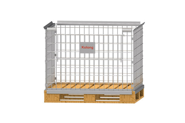 F12 可拆卸式托盤倉庫籠