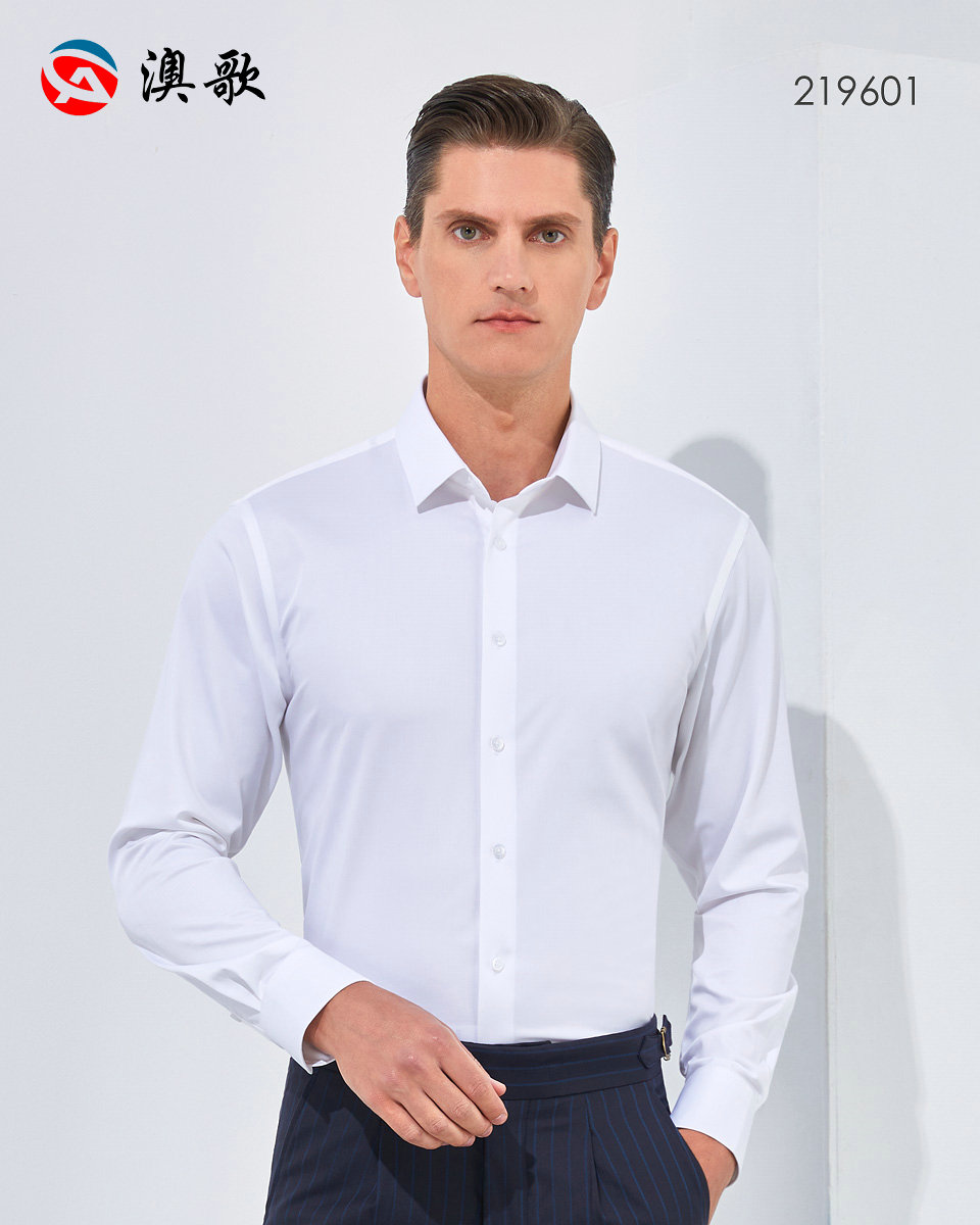 80S抗皺竹纖維-男士長袖