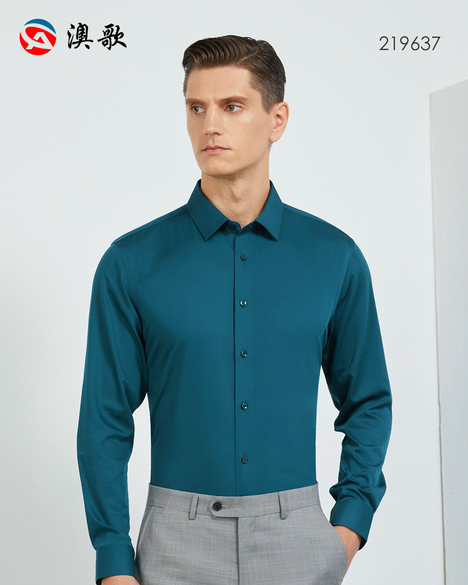 80S抗皺竹纖維-男士長袖