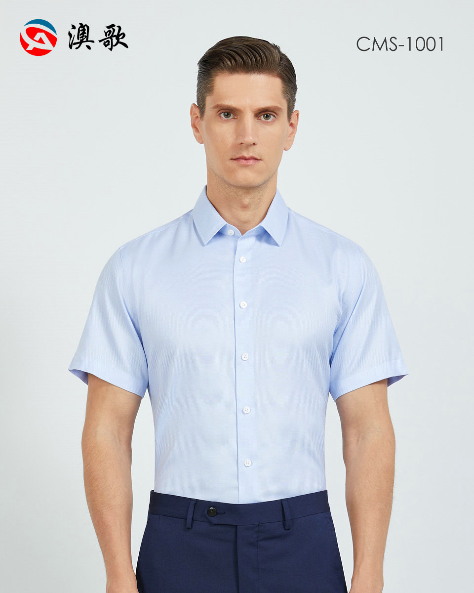 桑蠶絲DP免燙-男短袖