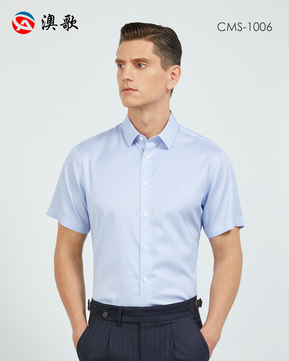 桑蠶絲DP免燙-男短袖