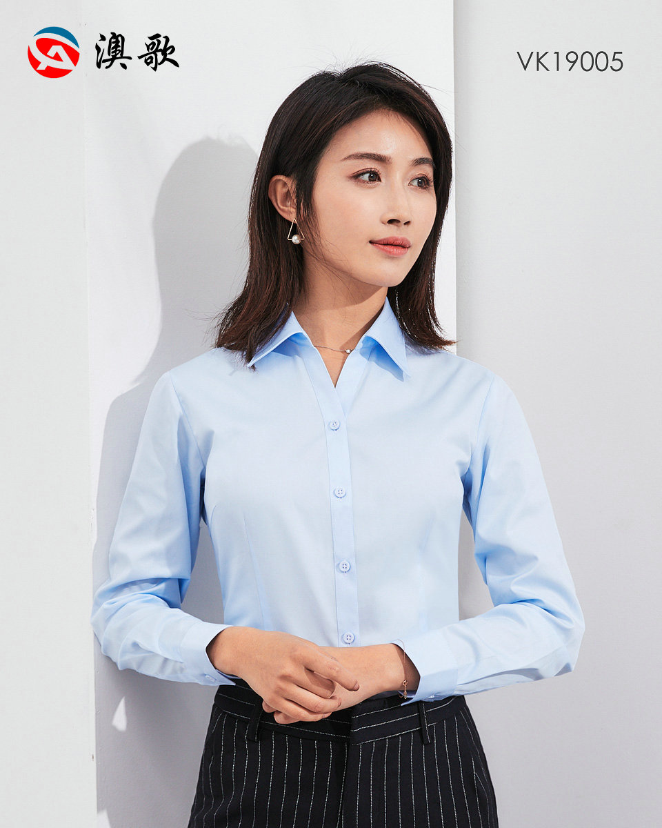 全棉100支雙液氨免燙-女長袖