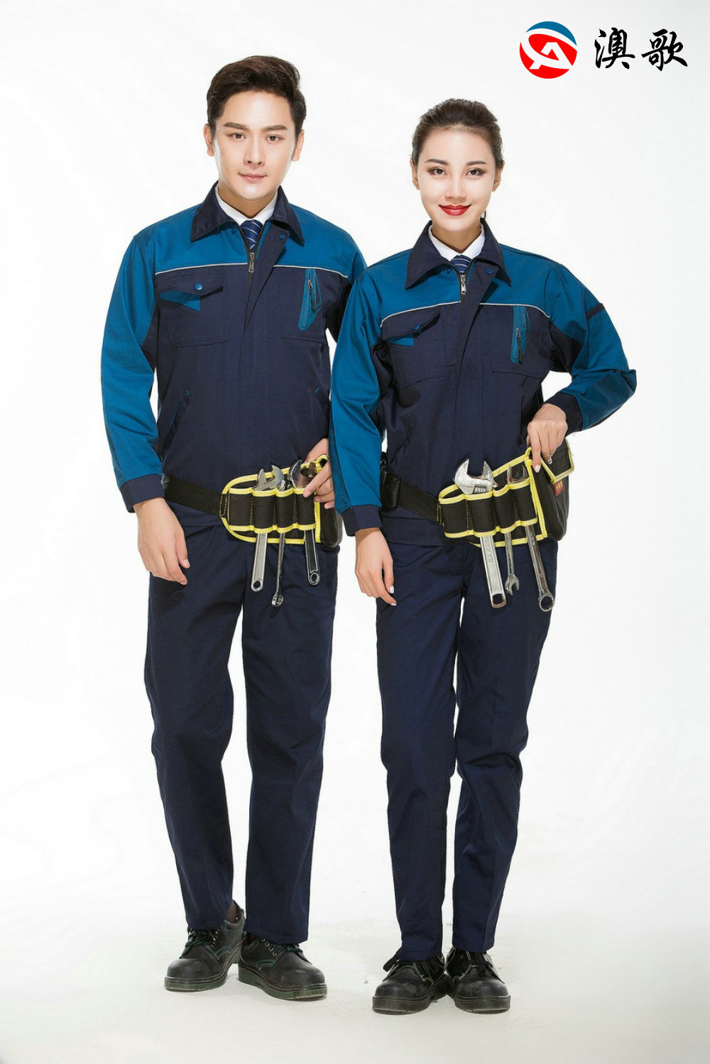 TN34豎拉鏈春秋工作服