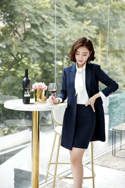 ag2312中長款西裝+半身裙 ag2312中長款西裝+半身裙