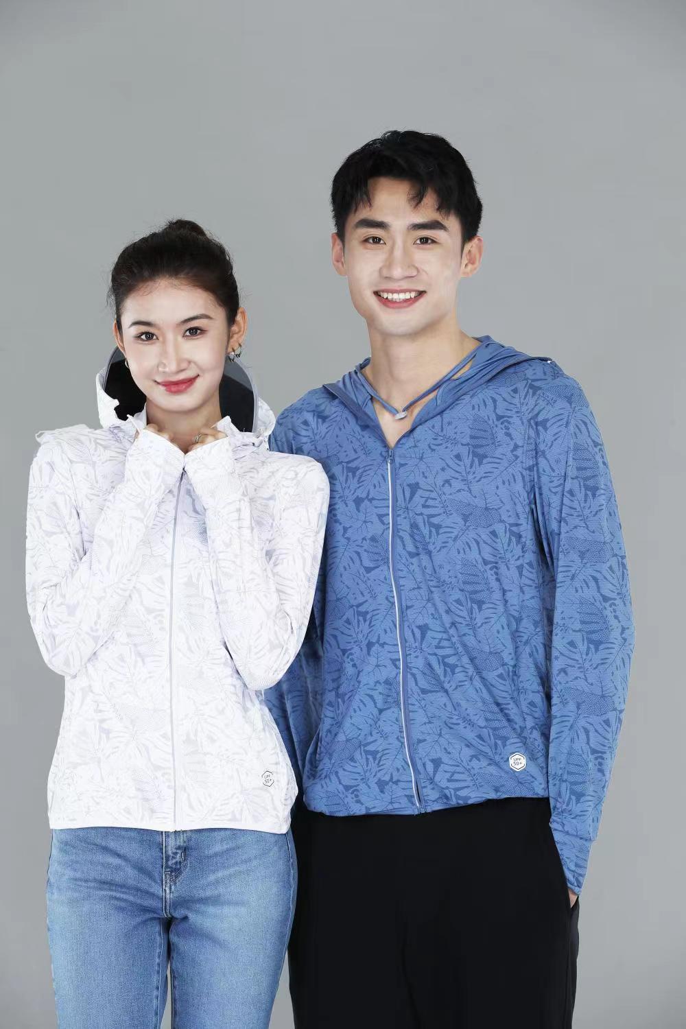 AG F-2002情侶款防曬衣 帶大帽檐