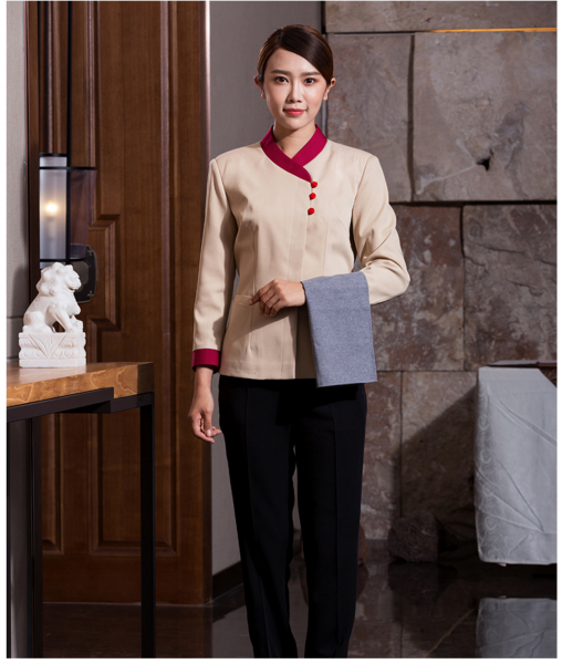 AG B-05修身款保潔服  可定制短袖  可定制logo 可染色 AG B-05修身款保潔服  可定制短袖  可定制logo 可染色