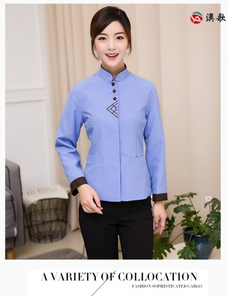 AG B111  繡花款長袖保潔服   AG B111  繡花款長袖保潔服