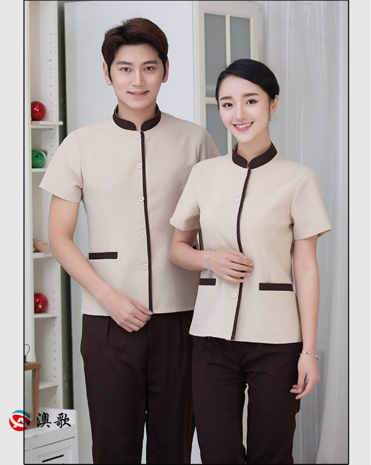 AG B174 上海連鎖酒店保潔工作服定制