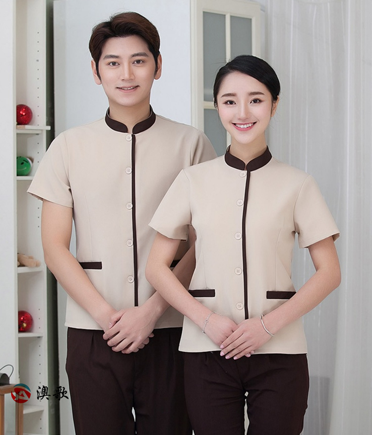 AG B174 上海連鎖酒店保潔工作服定制
