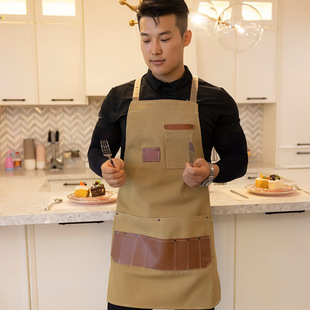 AG W005定制牛皮帆布圍裙   AG W005定制牛皮帆布圍裙