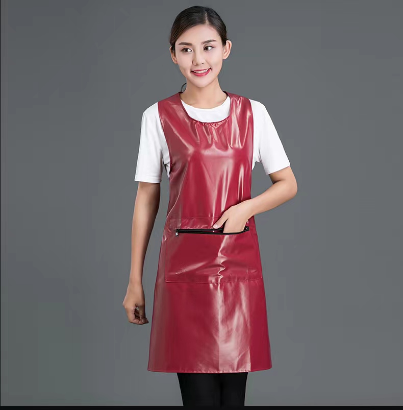 AG W014    上海圍裙定制  PU 防水面料中長款 圍裙   