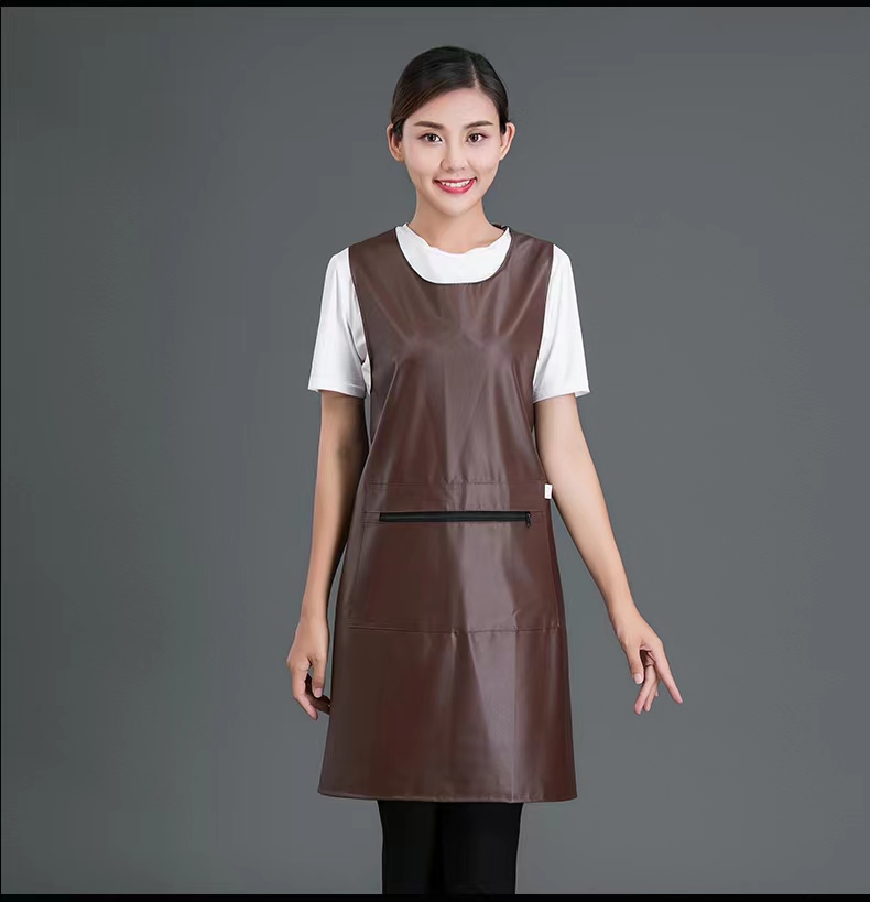 AG W014    上海圍裙定制  PU 防水面料中長款 圍裙   