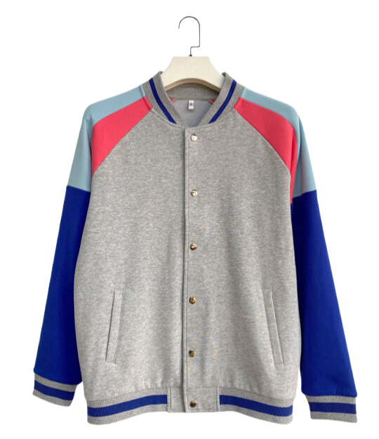 AGWY-806立領插肩袖撞色衛衣