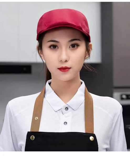 AG131全布皮扣貝類前進帽 適用于西餐廳咖啡廳 AG131全布皮扣貝類前進帽 適用于西餐廳咖啡廳