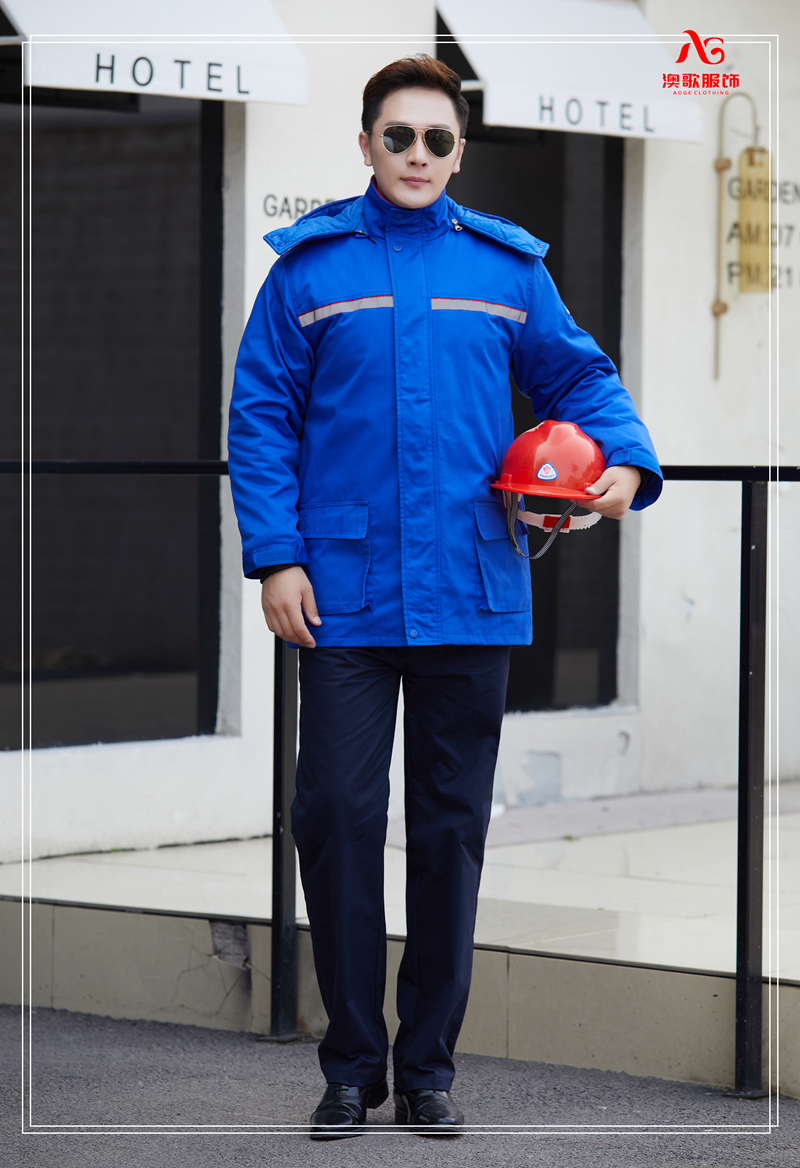 agTN70雙層單層冬季戶外工程棉衣
