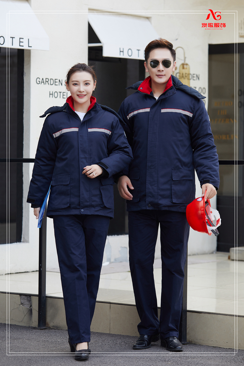 agTN70雙層單層冬季戶外工程棉衣