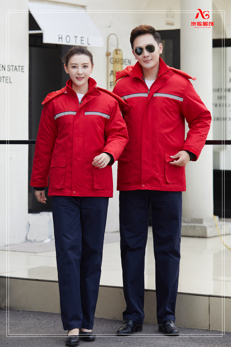 agTN70雙層單層冬季戶外工程棉衣