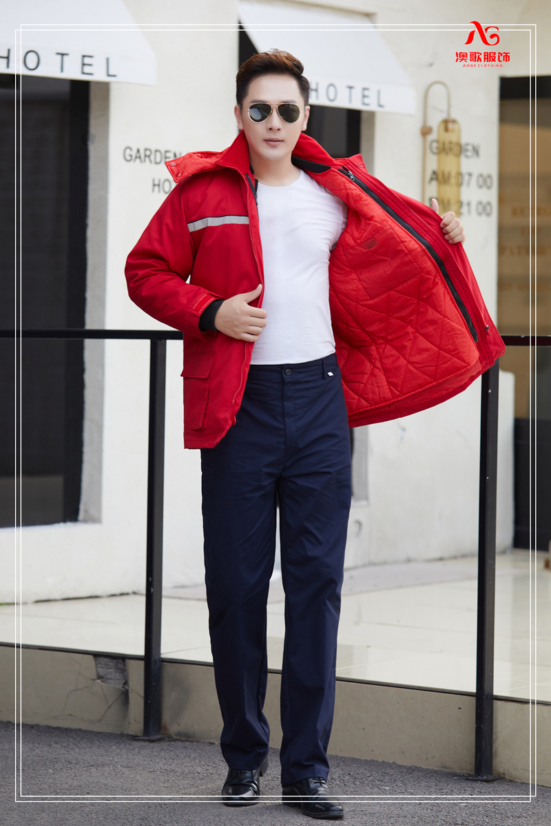 agTN70雙層單層冬季戶外工程棉衣