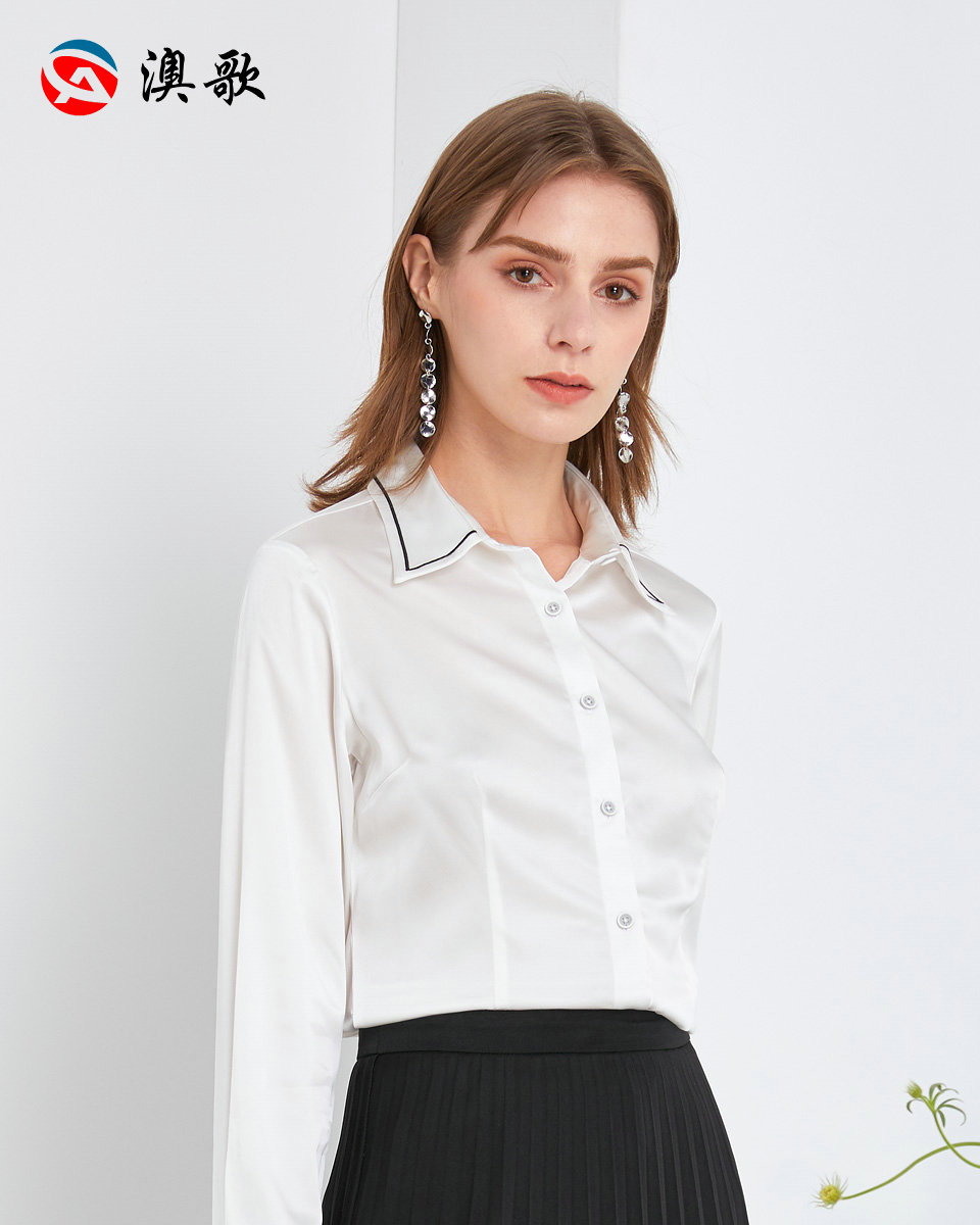 女士定制襯衫-雪紡