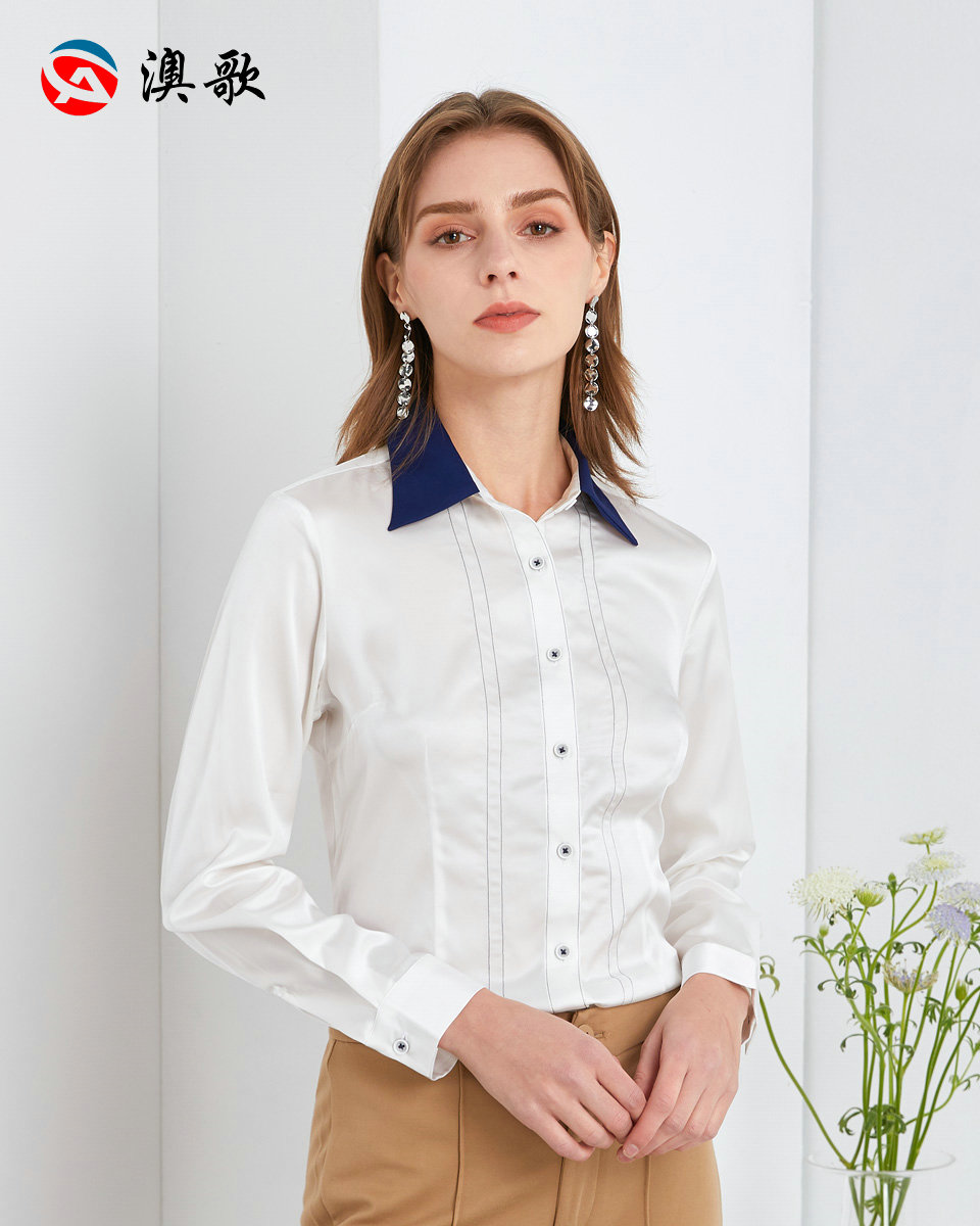 女士定制襯衫-雪紡