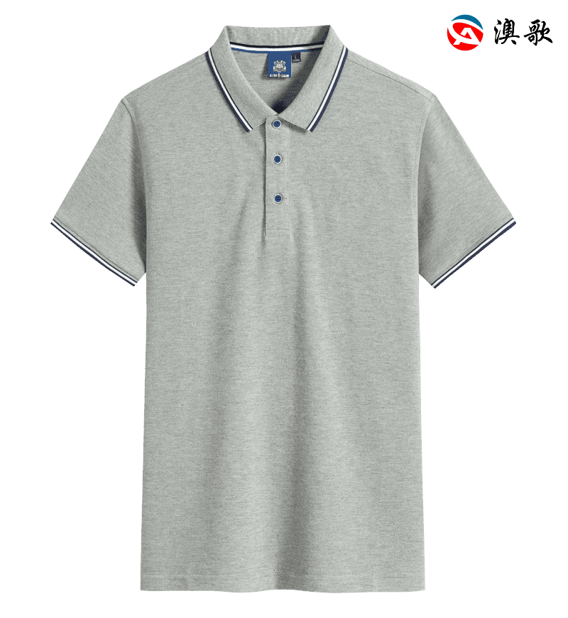 JT2083全棉鑲色Polo短袖 