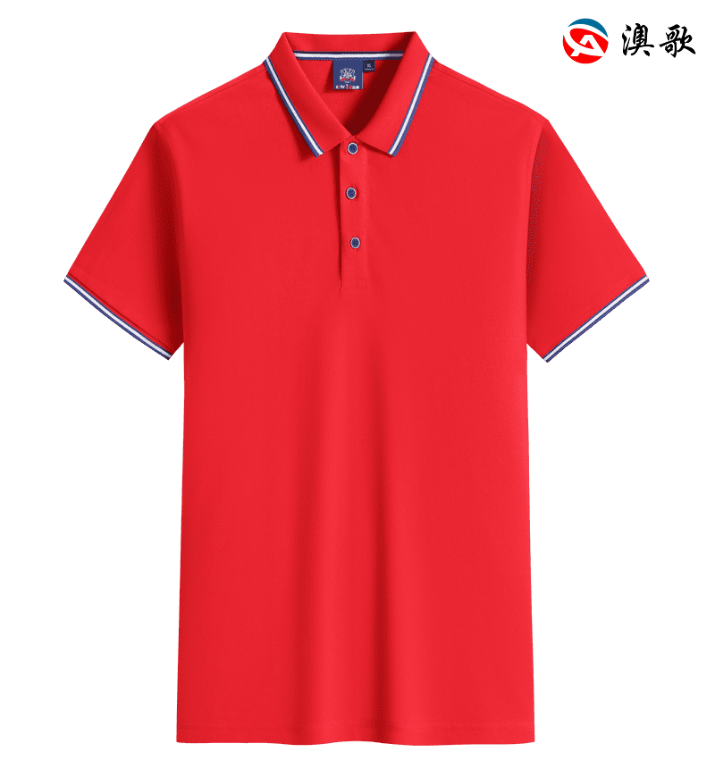 JT2083全棉鑲色Polo短袖 