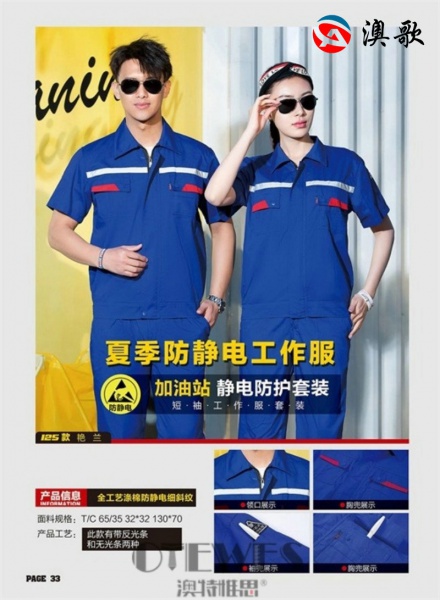 短袖工作服防靜電款AG0001