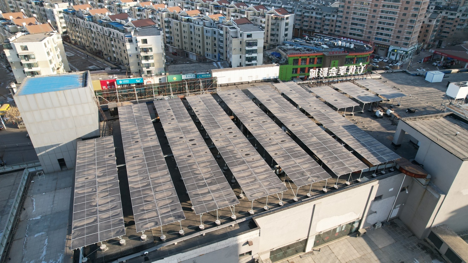 沈陽千姿匯商場200kw光伏電站