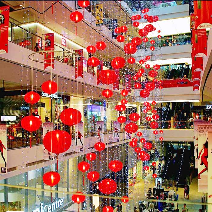 中秋节中庭吊饰