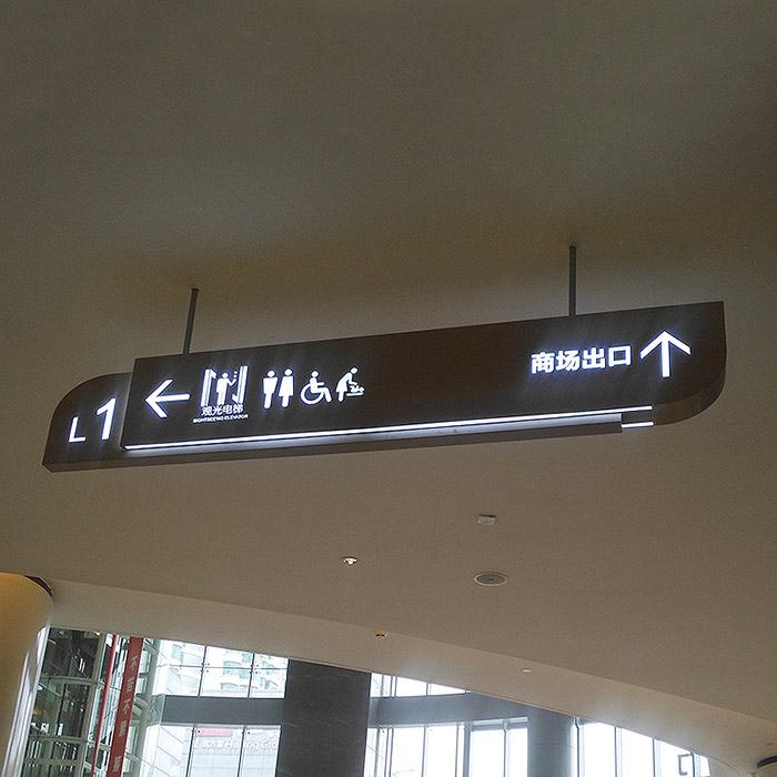 商场导视灯箱