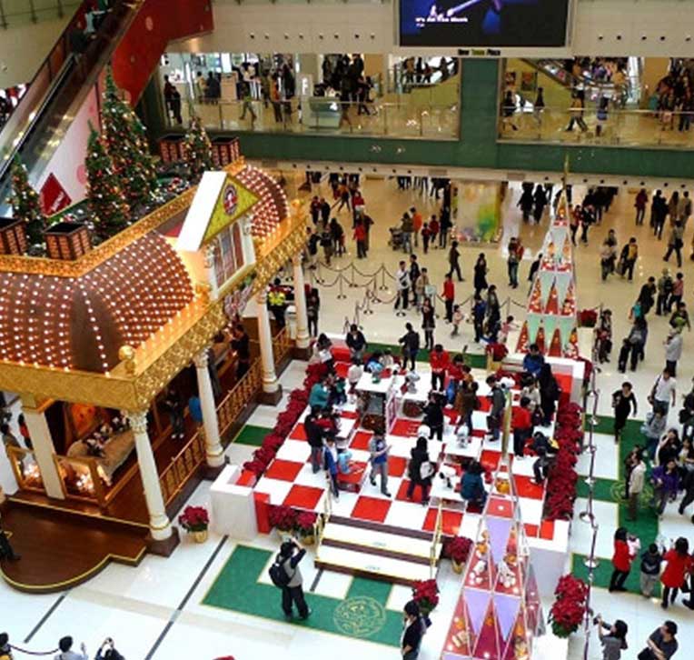 圣诞节中庭装饰