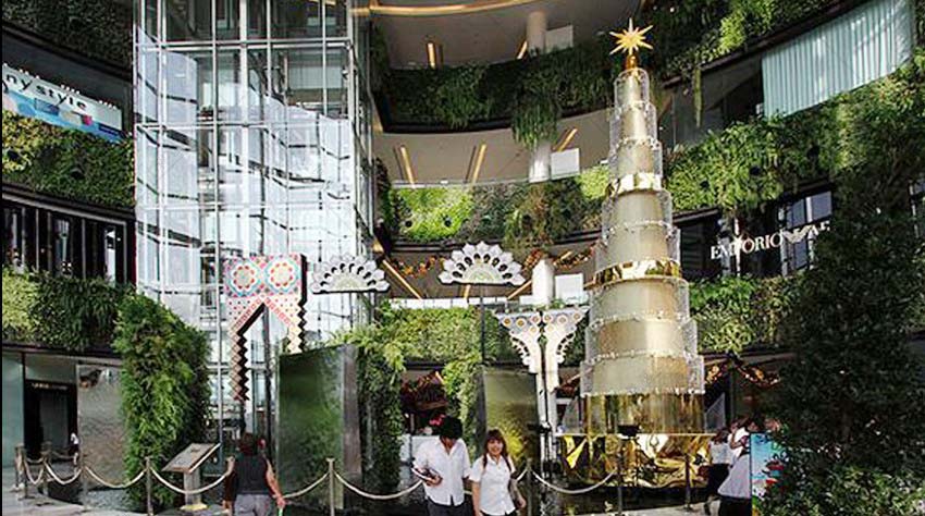 圣诞节中庭装饰