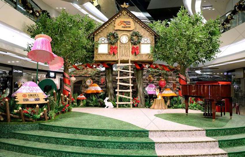 圣诞节中庭装饰