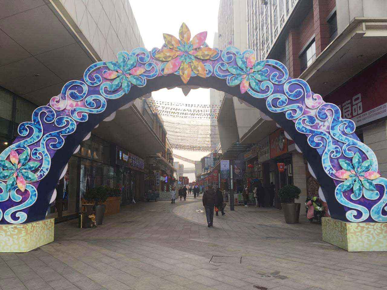 圣诞圆弧门装饰