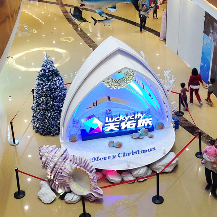 圣诞节圆弧门装饰