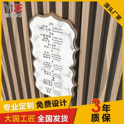 酒店导视牌