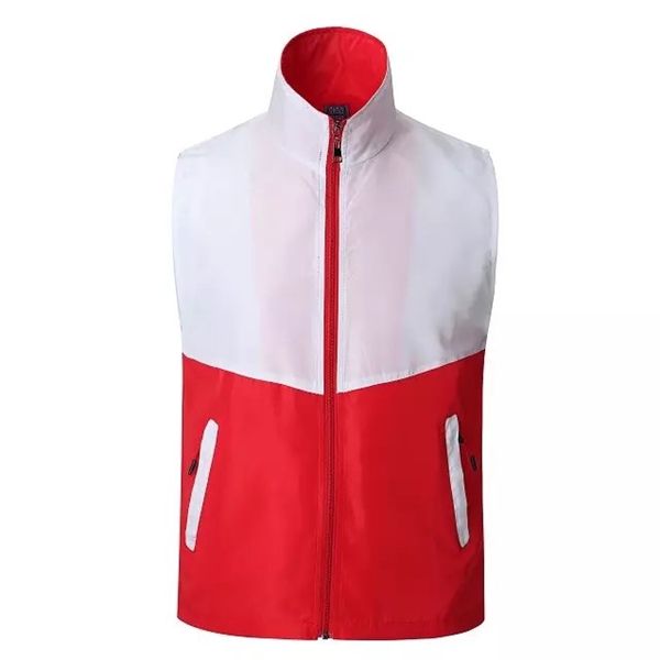 309#水蜜桃拼色馬甲-紅色