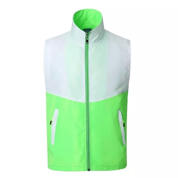 309#水蜜桃拼色馬甲-果綠