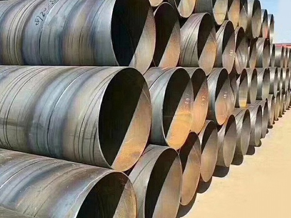 Double-sided submerged arc spiral steel pipe