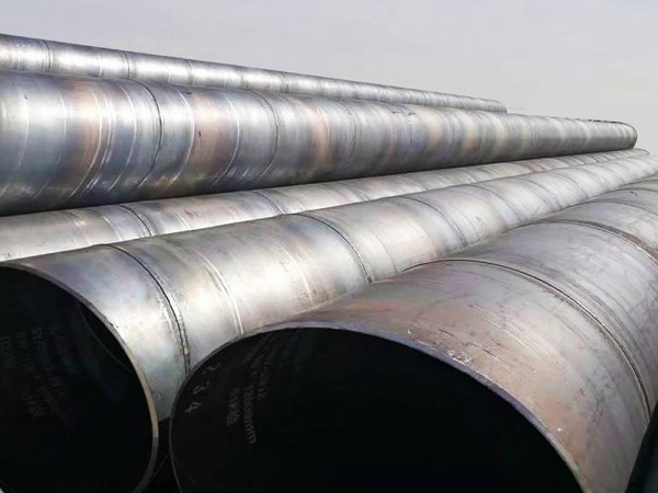 Double-sided submerged arc spiral steel pipe