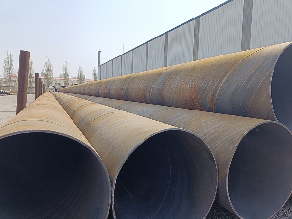 Double-sided submerged arc spiral steel pipe