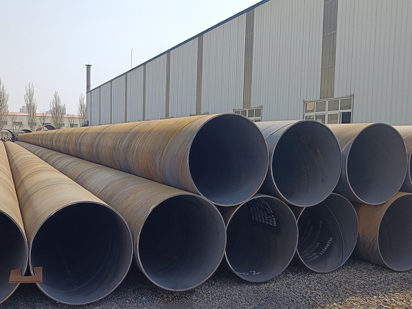 Double-sided submerged arc spiral steel pipe