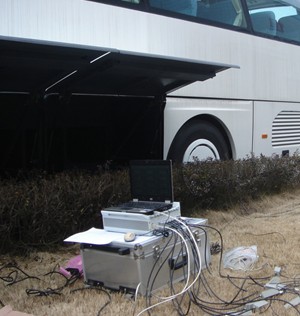 中国青年汽车新型客车悬置减震性能测试、结构振动测试