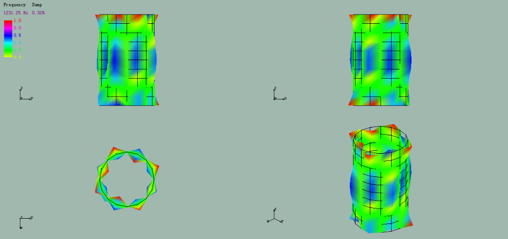 某型复合材料模态试验