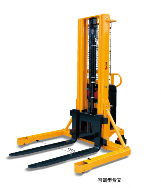 宽支腿型半电动堆高车
