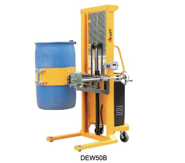 称重型半电动多功能油桶搬运车