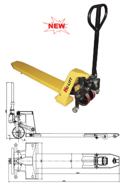 单货叉型手动液压搬运车