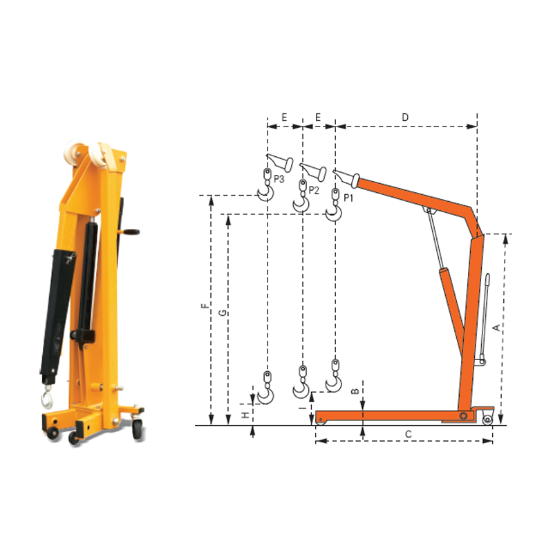 European heavy single boom crane LH-A