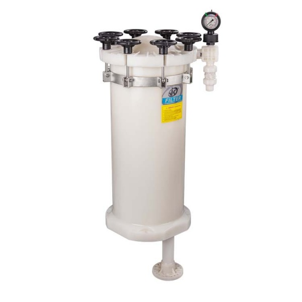 JL无金属扣环法兰与桶身一 体成型化学药液过滤器超滤