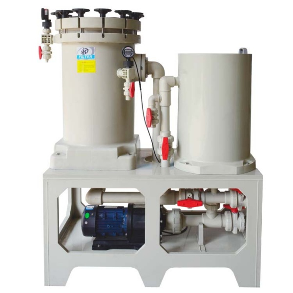 MKS无金属扣环法兰与桶身一 体成型化学镍电镀过滤机